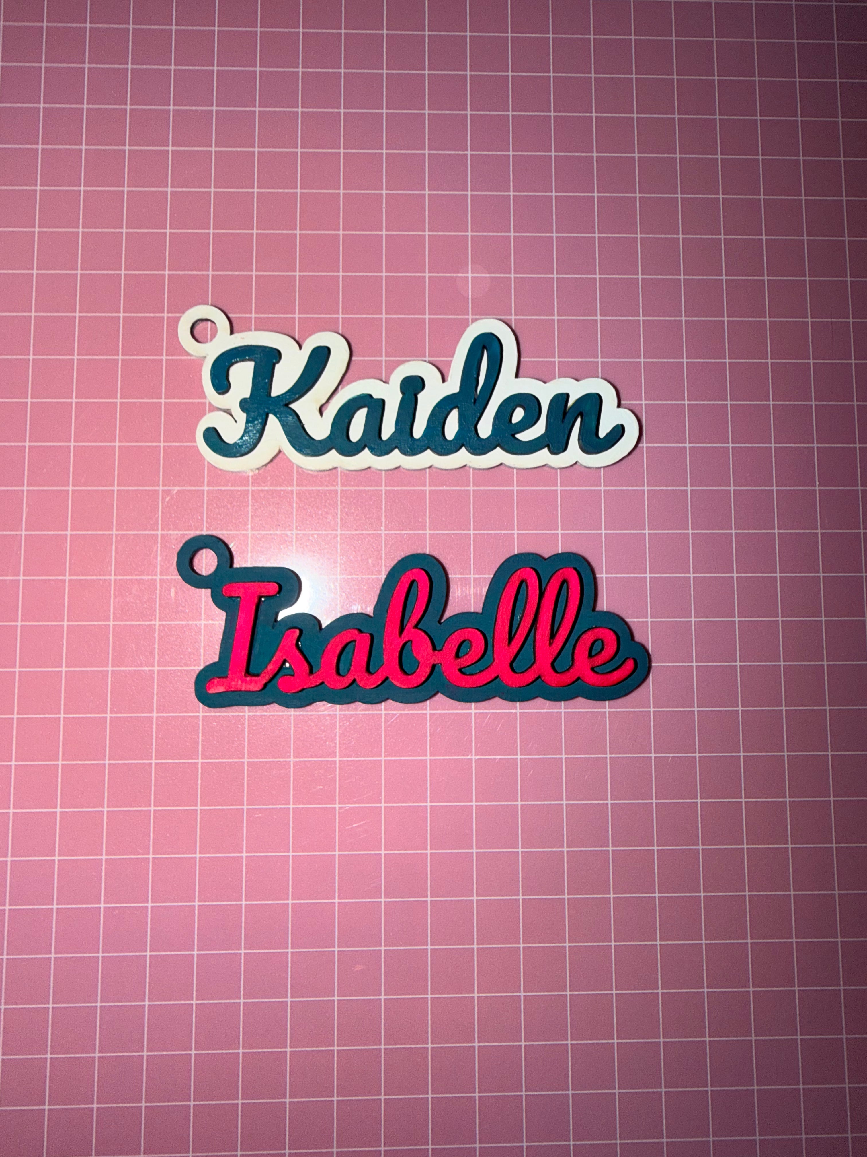 Name keychain
